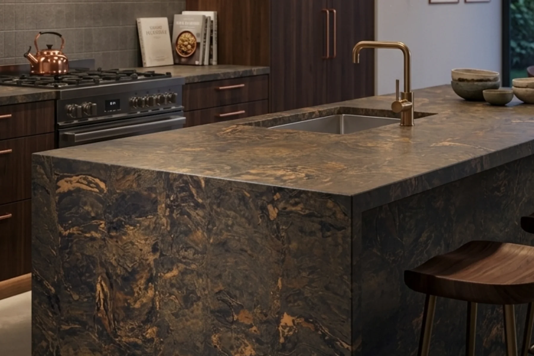 Copper Sunset in kitchen